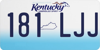 KY license plate 181LJJ