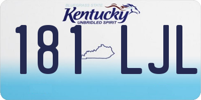 KY license plate 181LJL