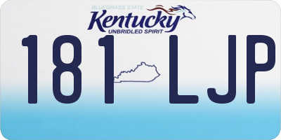 KY license plate 181LJP