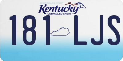 KY license plate 181LJS