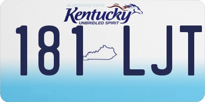 KY license plate 181LJT