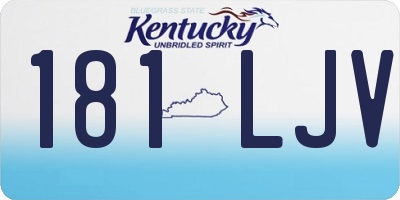KY license plate 181LJV