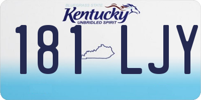 KY license plate 181LJY