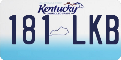 KY license plate 181LKB