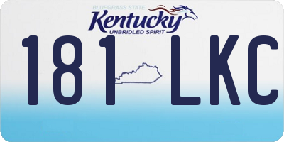 KY license plate 181LKC