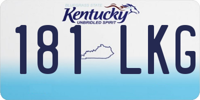 KY license plate 181LKG
