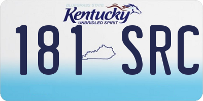 KY license plate 181SRC