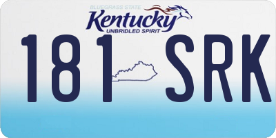 KY license plate 181SRK
