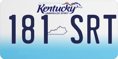 KY license plate 181SRT