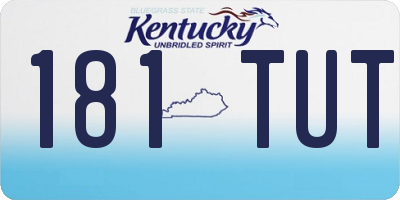 KY license plate 181TUT