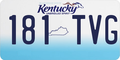 KY license plate 181TVG