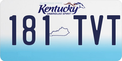 KY license plate 181TVT