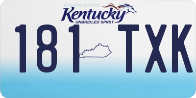 KY license plate 181TXK