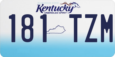 KY license plate 181TZM