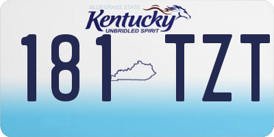KY license plate 181TZT