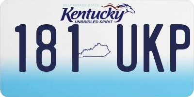 KY license plate 181UKP