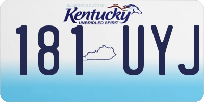 KY license plate 181UYJ