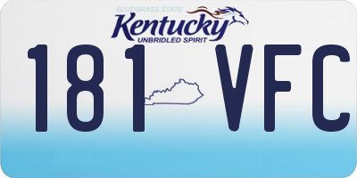 KY license plate 181VFC
