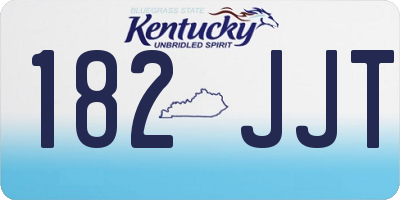 KY license plate 182JJT