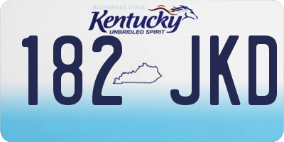 KY license plate 182JKD