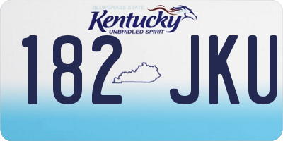 KY license plate 182JKU