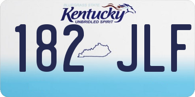 KY license plate 182JLF