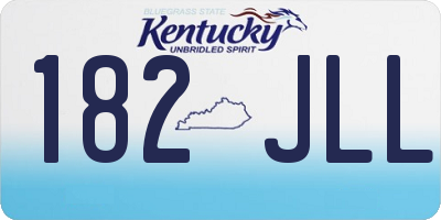 KY license plate 182JLL