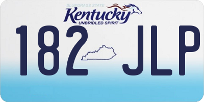 KY license plate 182JLP