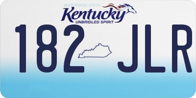 KY license plate 182JLR