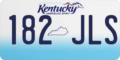 KY license plate 182JLS