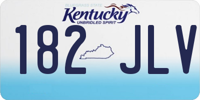 KY license plate 182JLV
