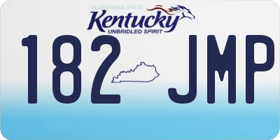 KY license plate 182JMP
