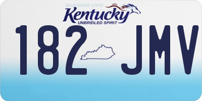 KY license plate 182JMV
