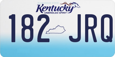 KY license plate 182JRQ