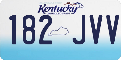 KY license plate 182JVV
