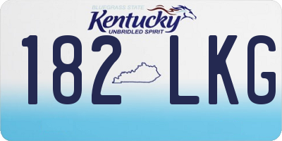 KY license plate 182LKG