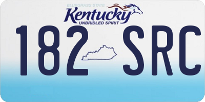 KY license plate 182SRC