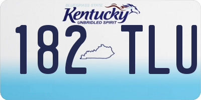 KY license plate 182TLU