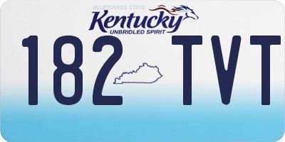 KY license plate 182TVT
