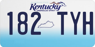 KY license plate 182TYH
