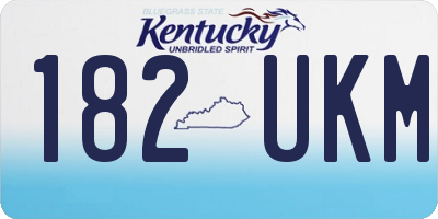 KY license plate 182UKM