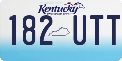 KY license plate 182UTT