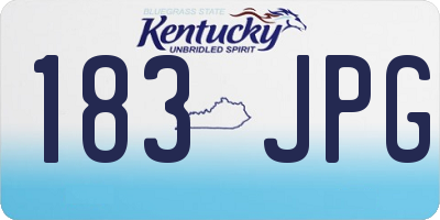 KY license plate 183JPG