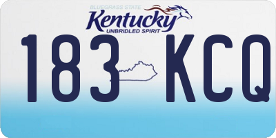KY license plate 183KCQ
