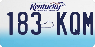 KY license plate 183KQM