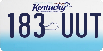 KY license plate 183UUT