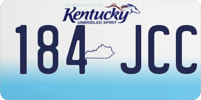 KY license plate 184JCC