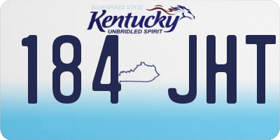KY license plate 184JHT