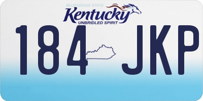 KY license plate 184JKP