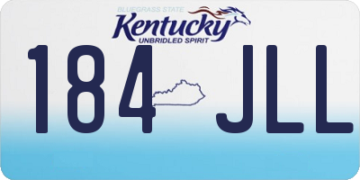 KY license plate 184JLL